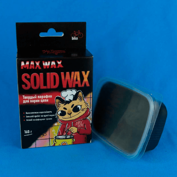 Твердый парафин для варки цепи велосипеда MAX WAX Solid Wax 160 грамм